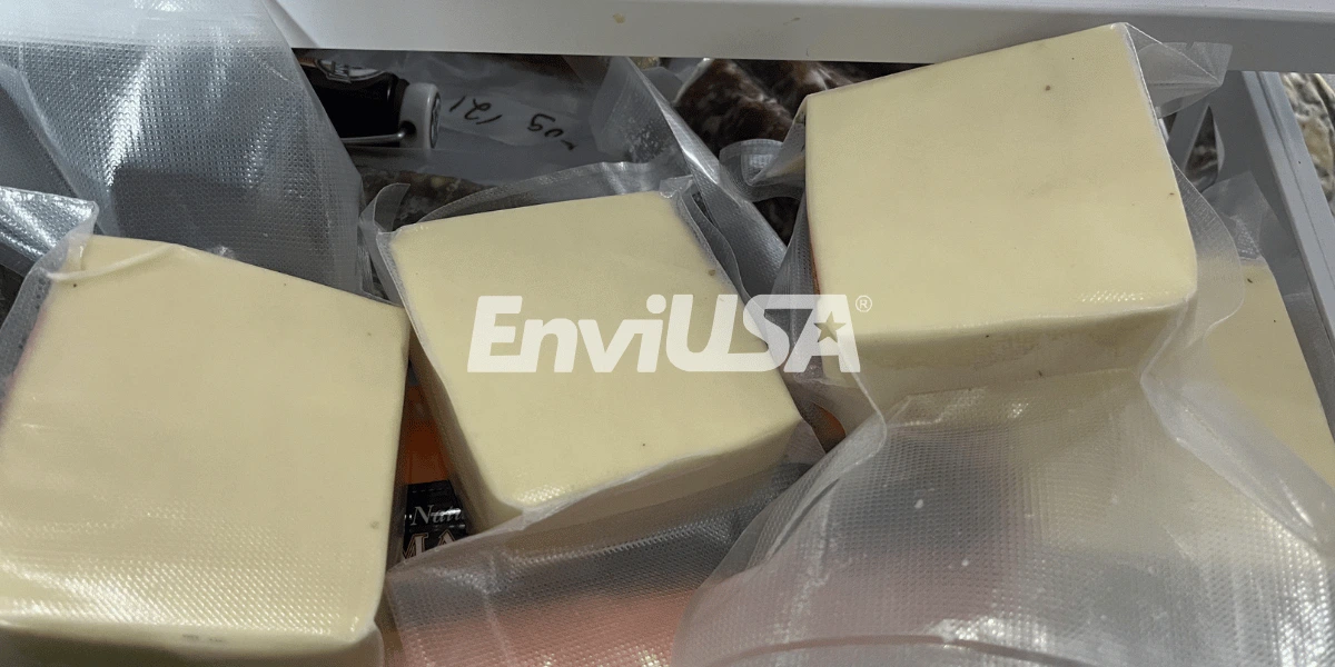 Queso empacado al vacío