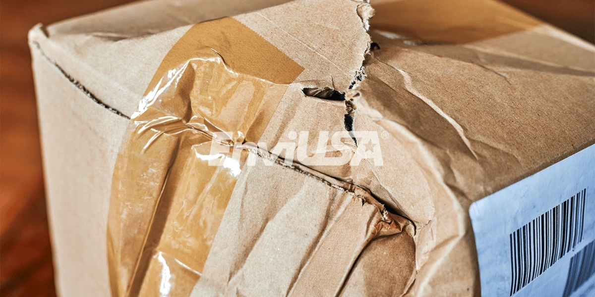 Caja dañada