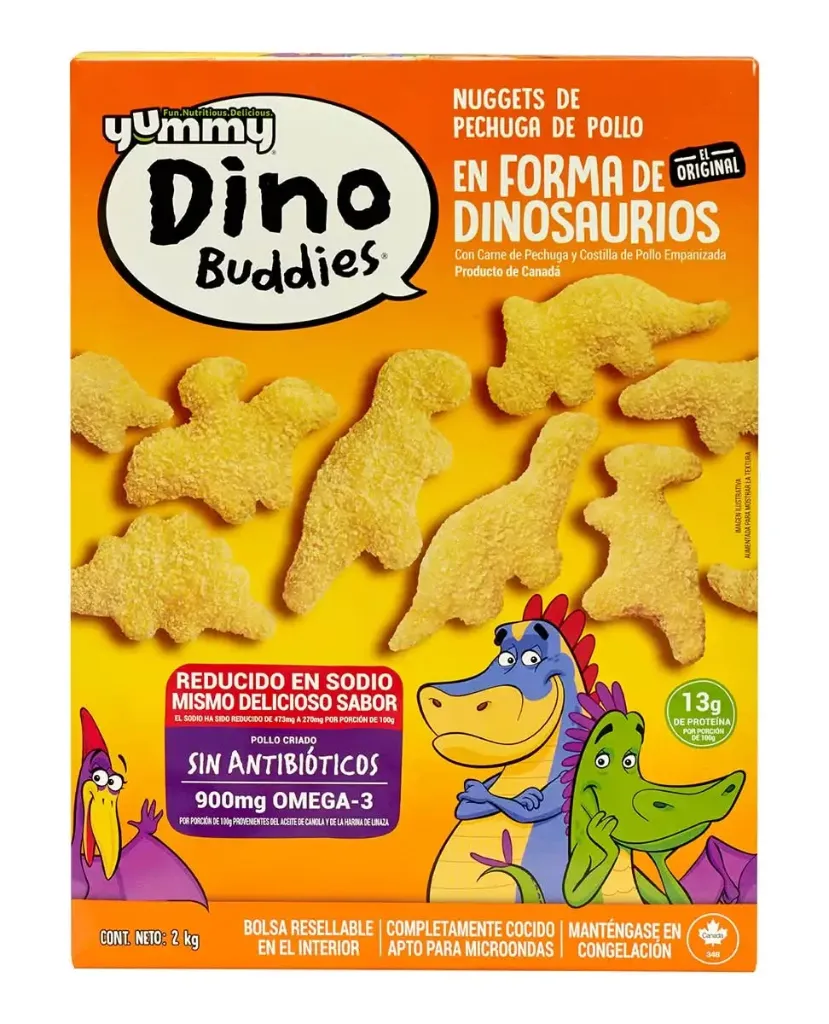 YUMMY DINO NUGGETS DE POLLO 2KG